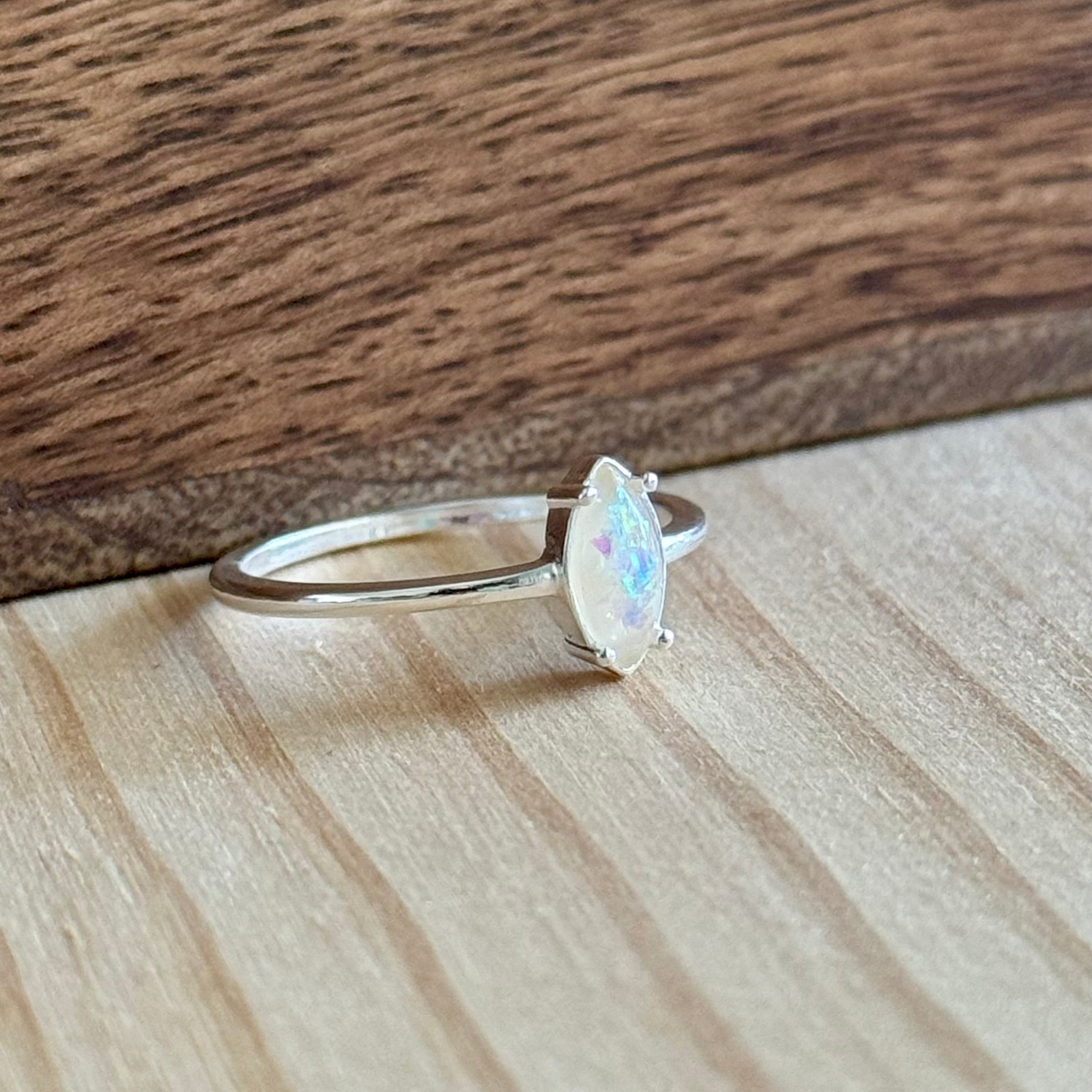 Ring Blanca | Sterling zilver & opaal image 0