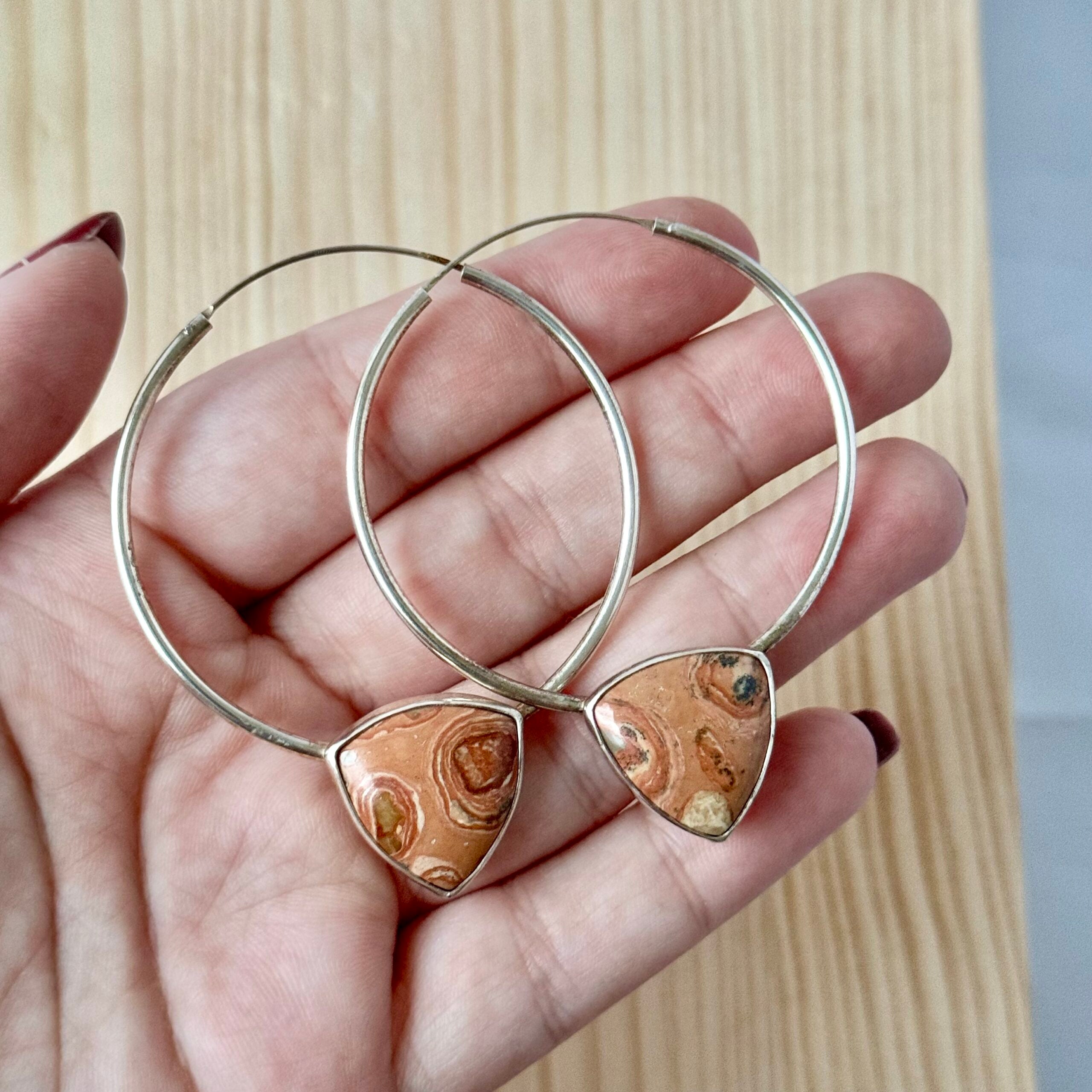 Hoops | Sterling zilver & jaspis | BY AIS image 3