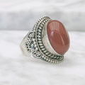 Ring | Sterling zilver & carneool | maat 17,5 image 0