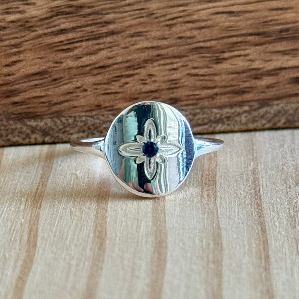 Ring Flori | Sterling zilver & zirconia | maat 18 image 0