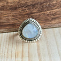 Ring | Sterling zilver & maansteen | maat 18,5 image 0