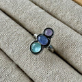 Ring Stacked pastel | Sterling zilver & edelstenen | maat 16,5 | BY AIS image 0