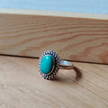 Ring | Sterling zilver & turkoois | maat 16,5 image 0