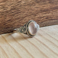 Ring | Sterling zilver & rozenkwarts | maat 18 image 0