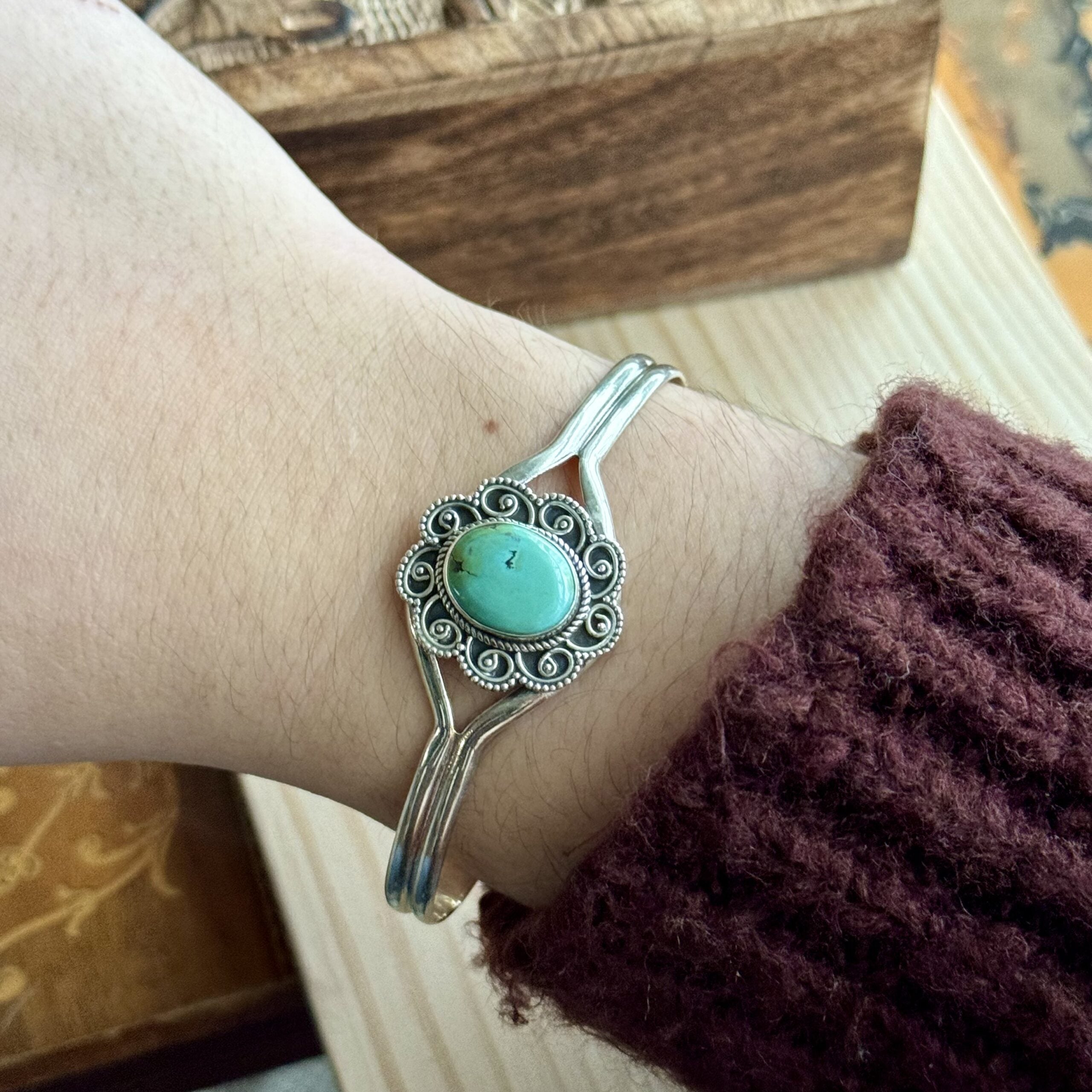 Armband | Sterling zilver & turkoois image 3