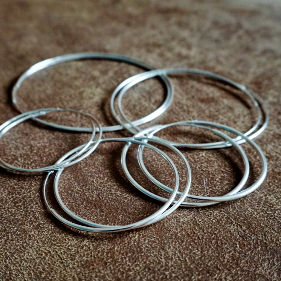 Hoops simpel | Sterling zilver image 4