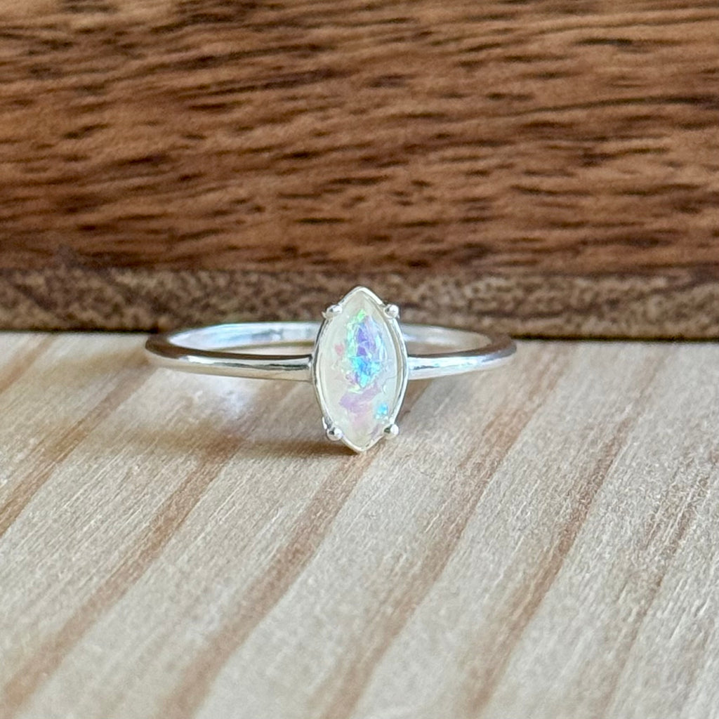 Ring Blanca | Sterling zilver & opaal image 1