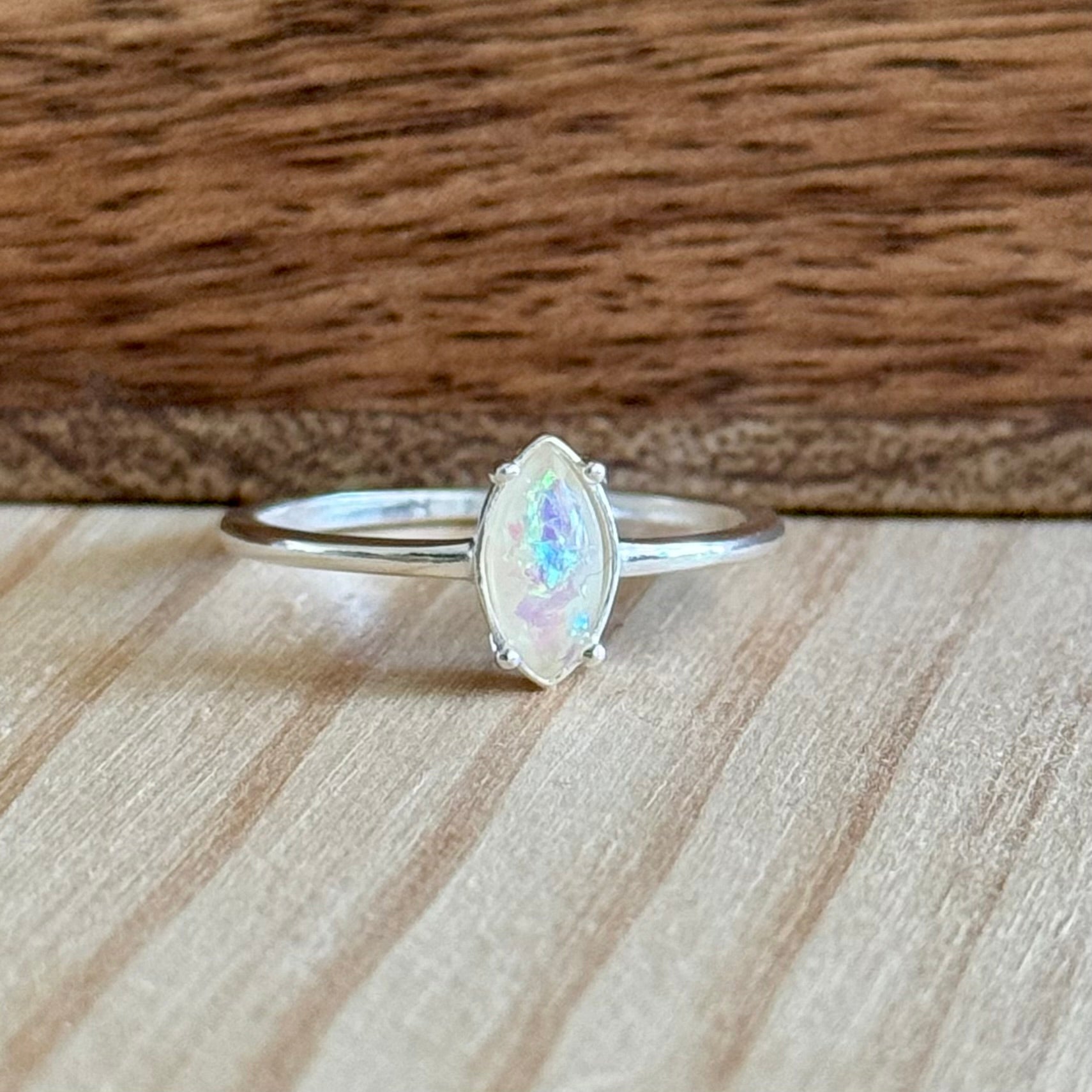 Ring Blanca | Sterling zilver & opaal image 1