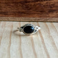 Ring | Sterling zilver & onyx | maat 16,5 image 0