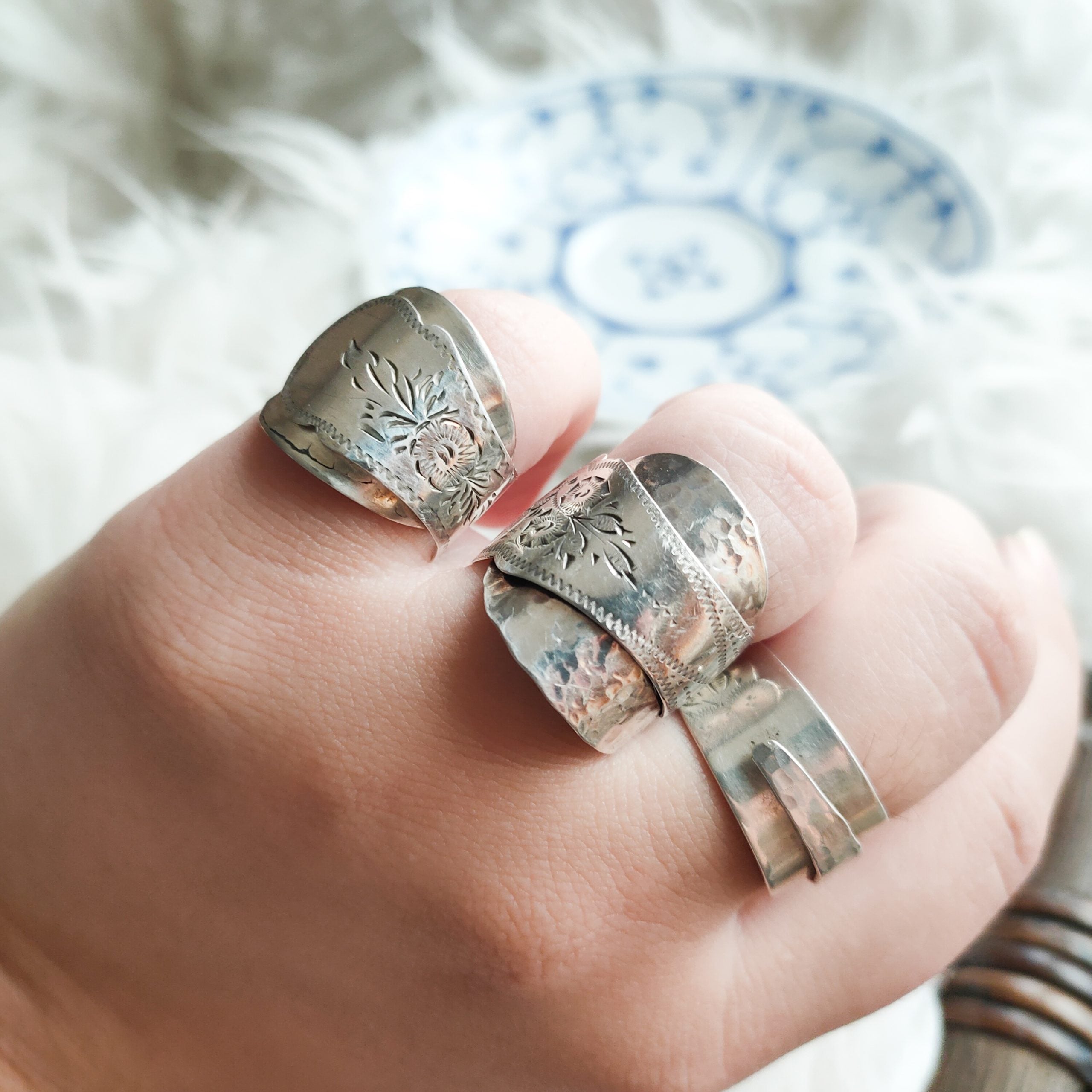Lepel ring crossed | Sterling zilver | BY AIS image 8