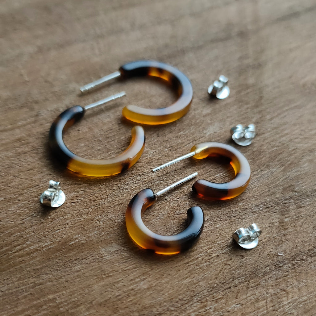 Hoops Carmen | Sterling zilver | brown image 0