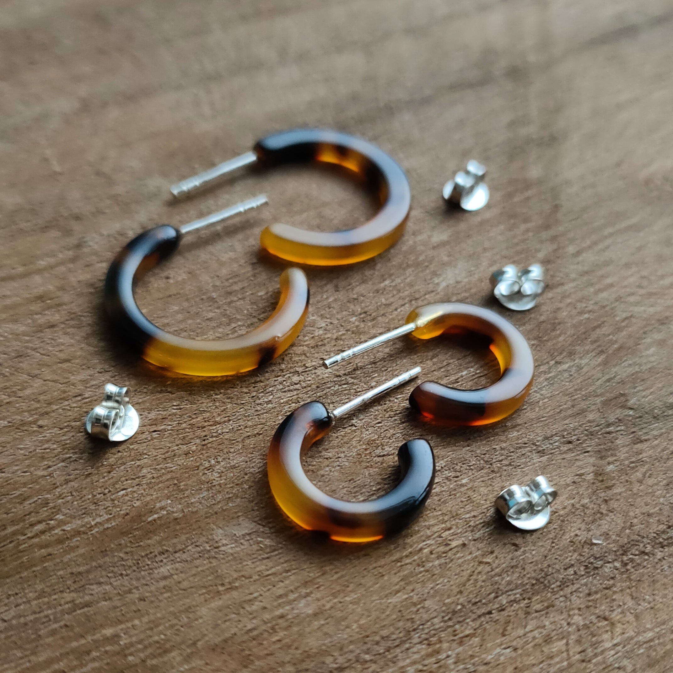 Hoops Carmen | Sterling zilver | brown image 0