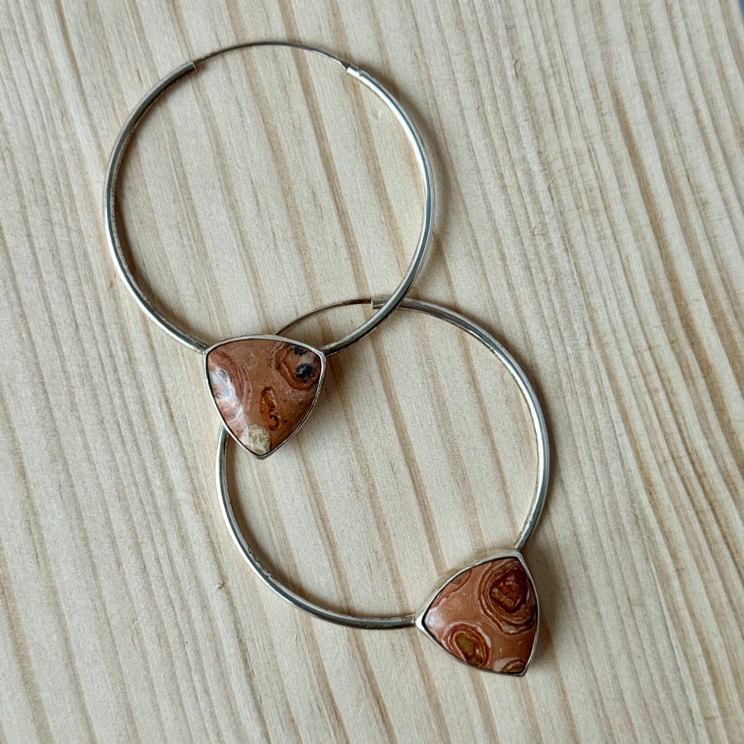 Hoops | Sterling zilver & jaspis | BY AIS image 1