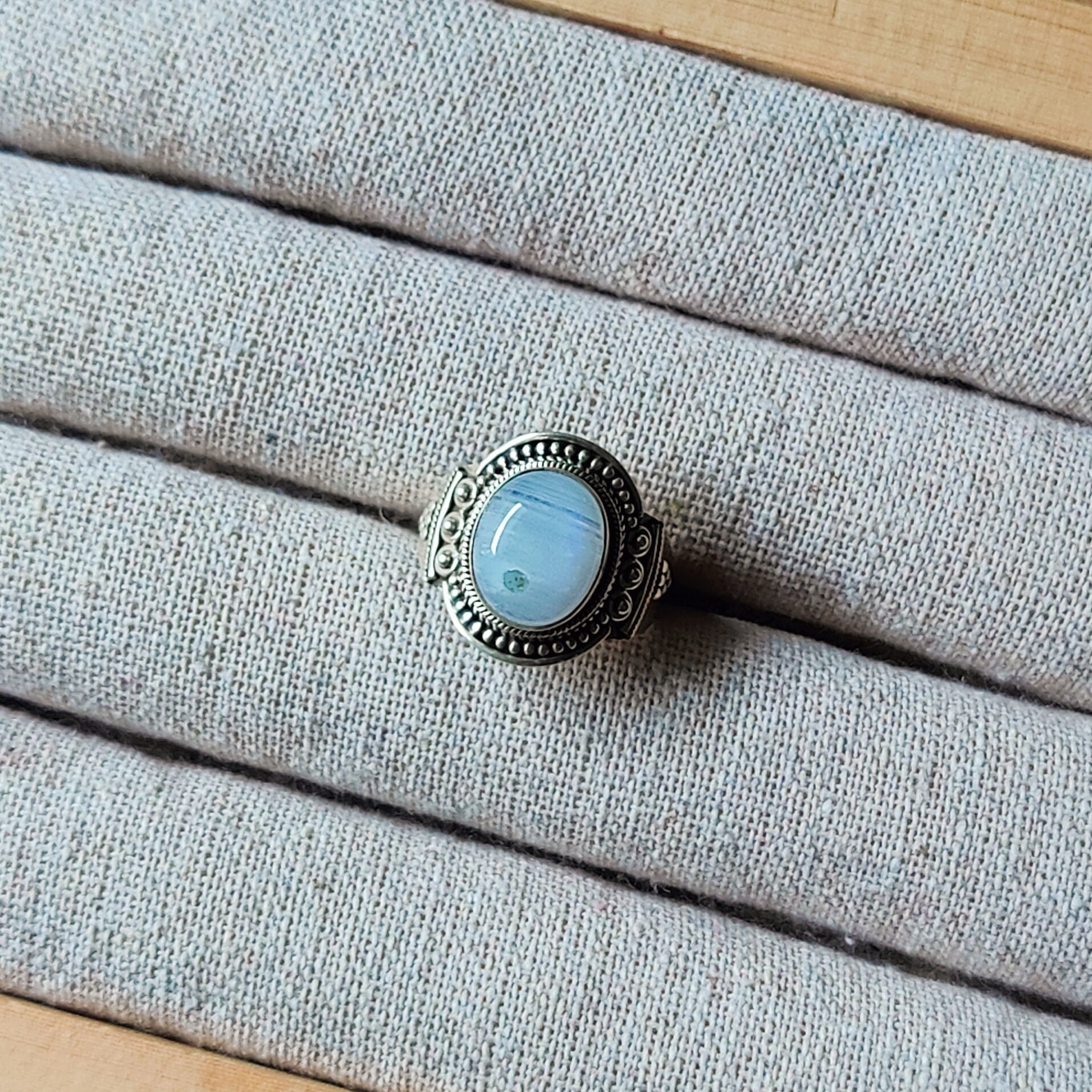 Ring | Sterling zilver & maansteen | maat 19 image 3