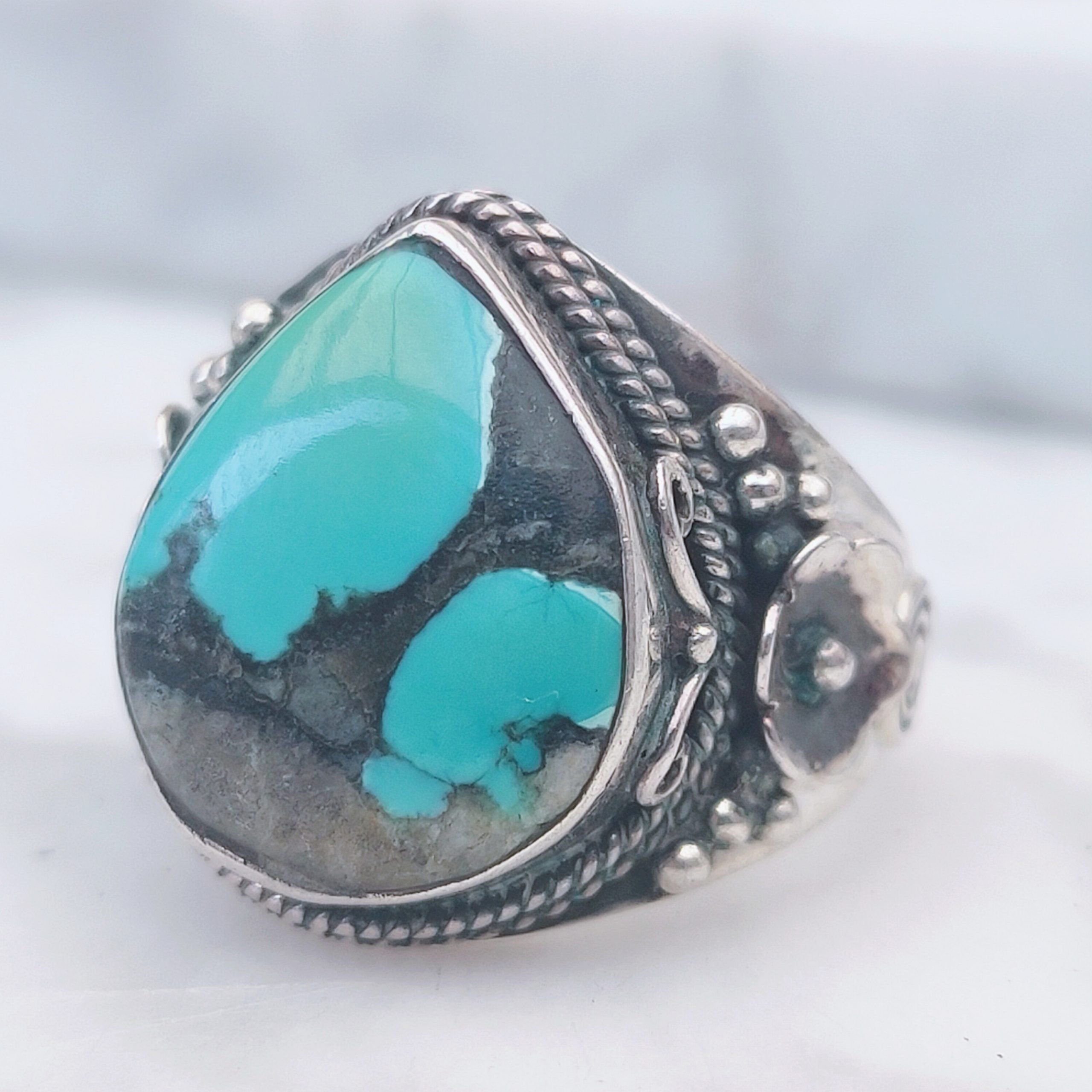 Ring | Sterling zilver & turkoois | maat 17,5 image 3