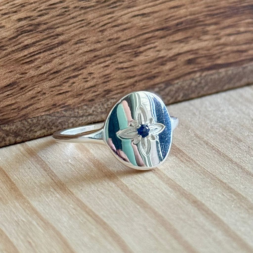 Ring Flori | Sterling zilver & zirconia | maat 18 image 1