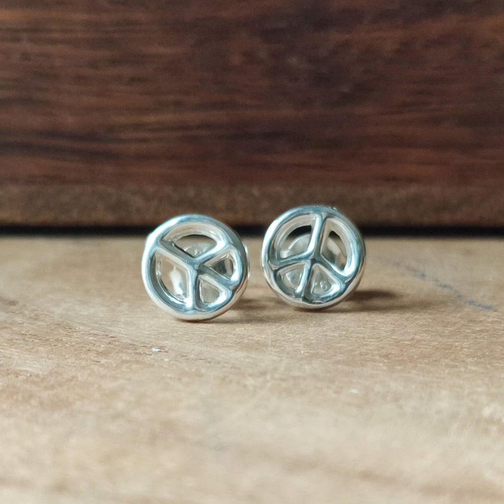 Knopjes Peace | Sterling zilver image 1