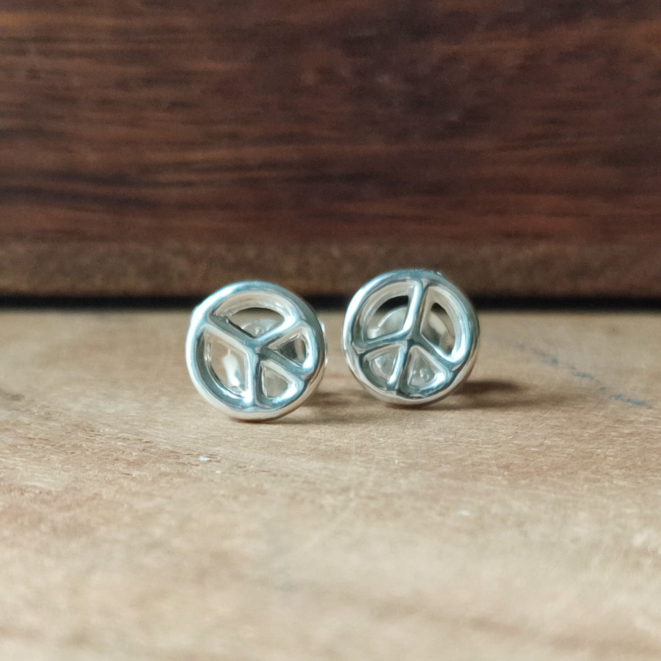 Knopjes Peace | Sterling zilver image 1