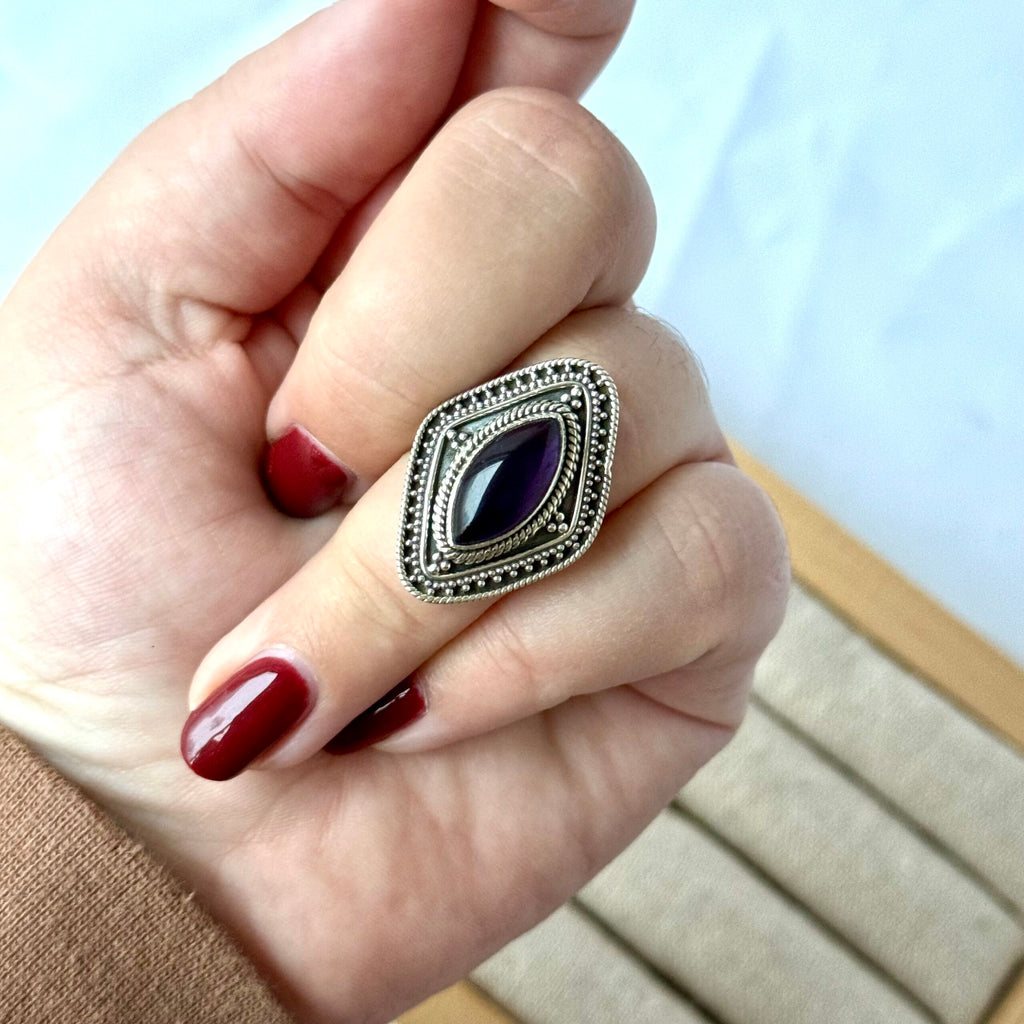 Ring | Sterling zilver & amethist image 4