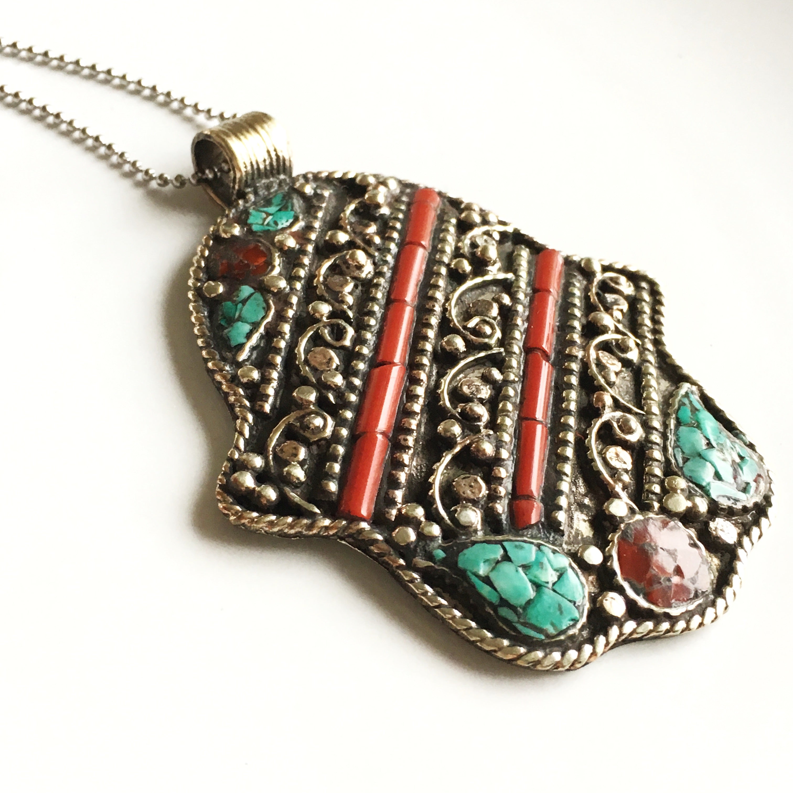 Nepalese hanger Hamsa image 1