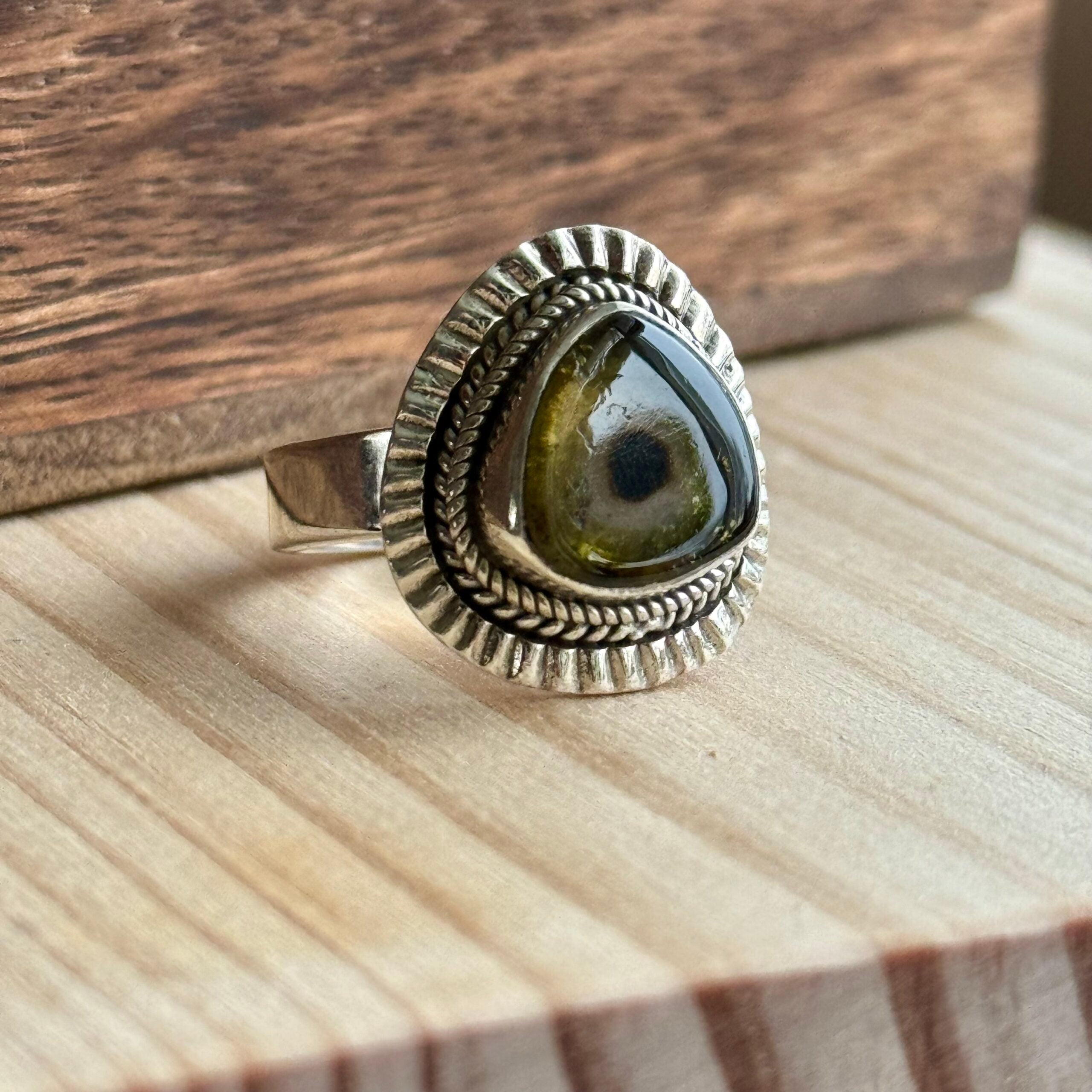 Ring | Sterling zilver & toermalijn | maat 17,75 image 2