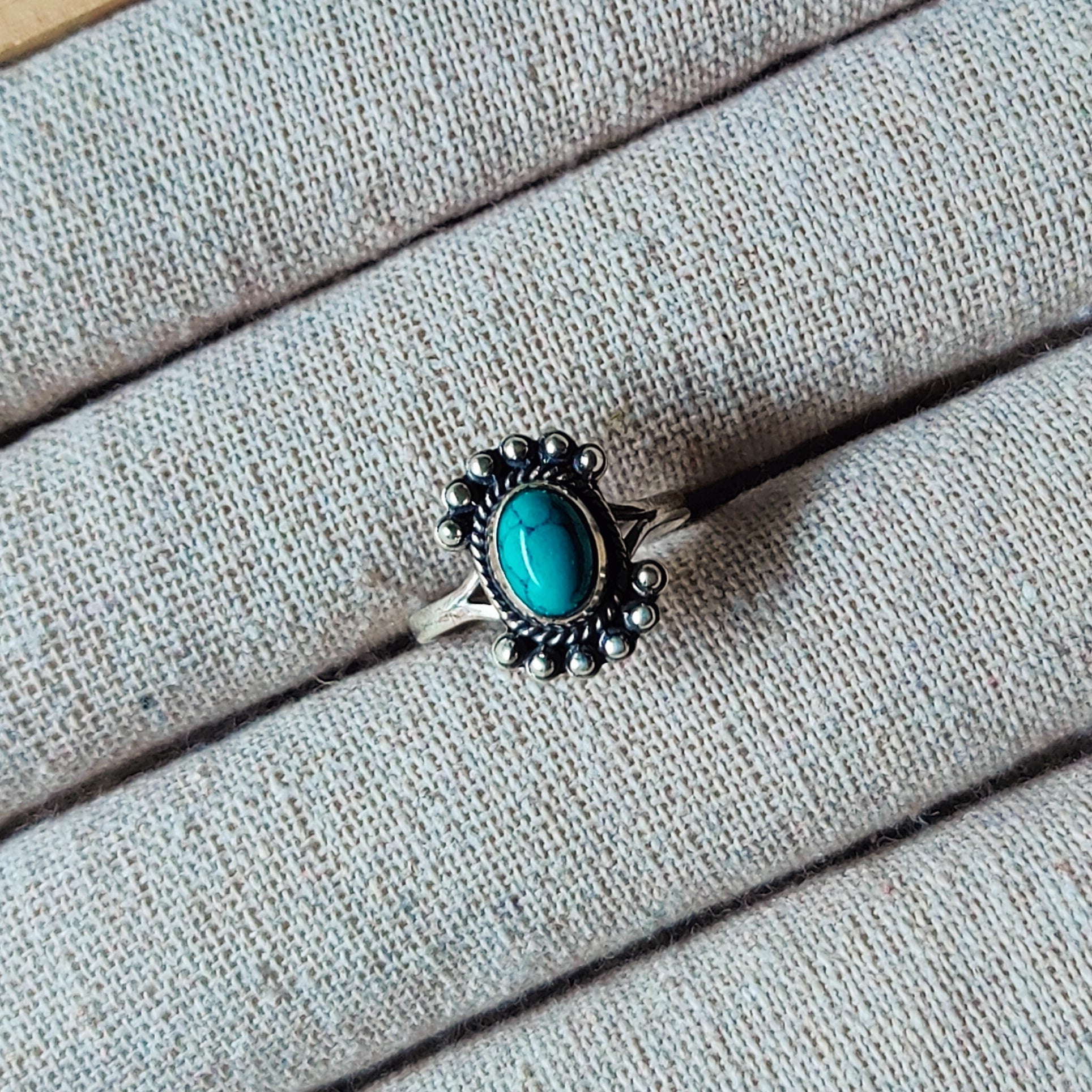 Ring | Sterling zilver & turkoois | maat 17,25 image 0
