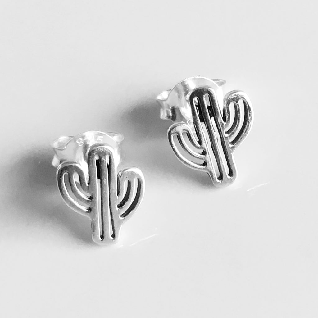Sterling zilver | Oorstekers Cactus image 0
