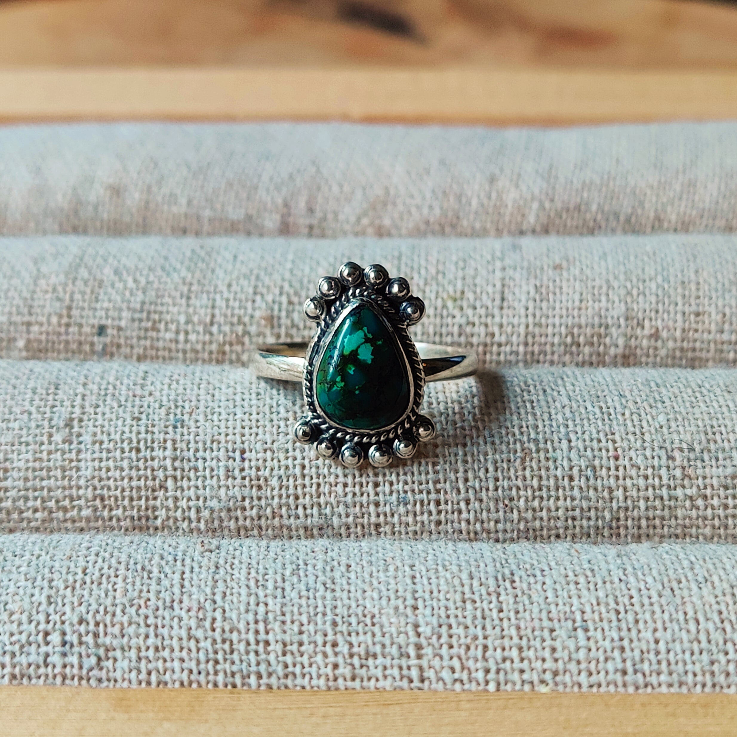 Ring | Sterling zilver & turkoois | maat 18,75 image 2