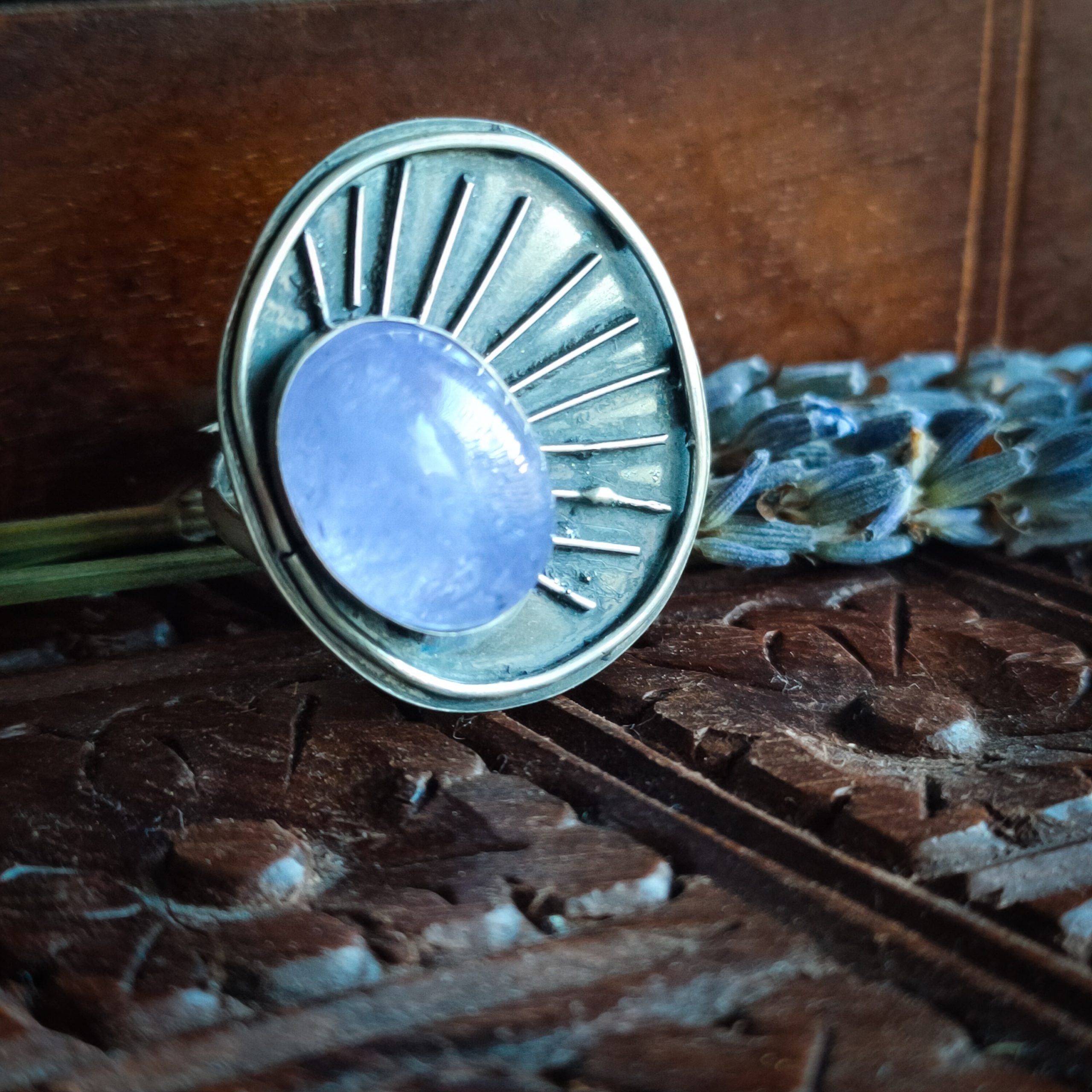 Ring sterling zilver & tanzaniet | maat 16,5 | BY AIS image 1