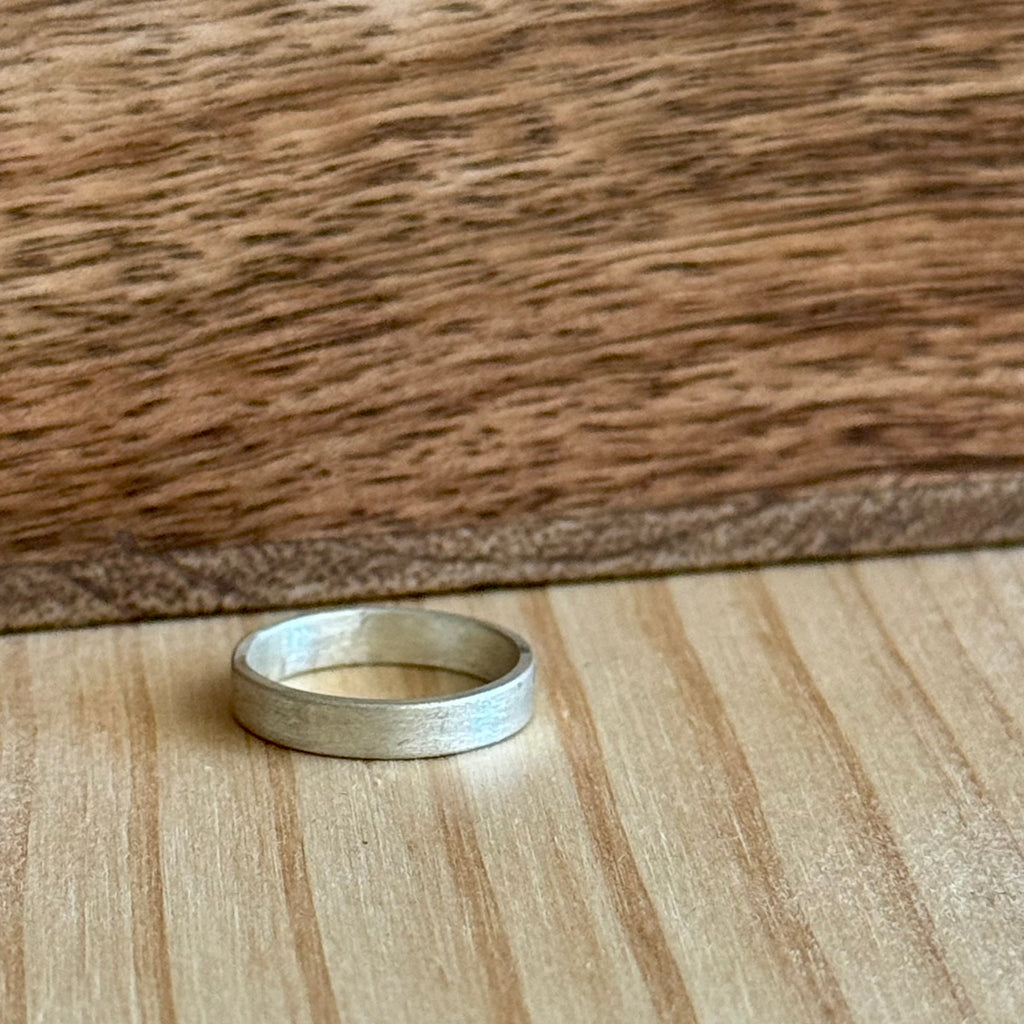 Midi ring brushed | maat 13,75 | Sterling silver | BY AIS image 1