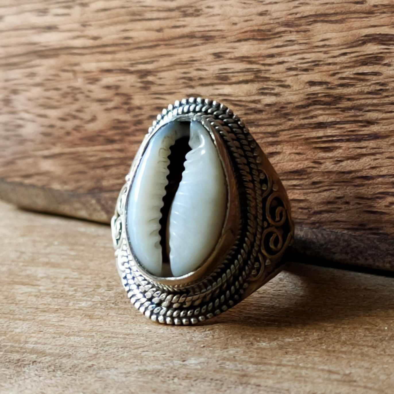 Ring | Sterling zilver & cowrie schelp image 8