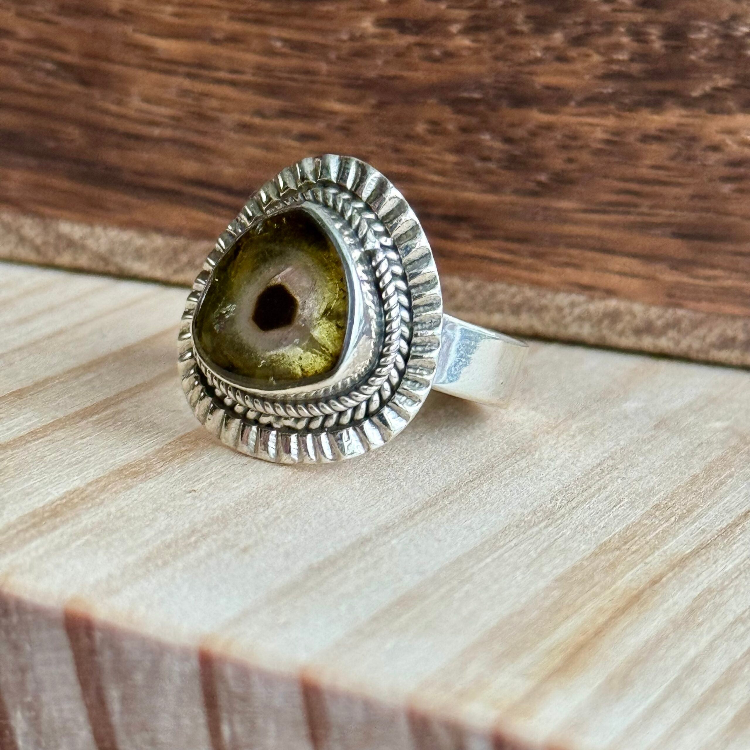Ring | Sterling zilver & toermalijn | maat 17,75 image 0