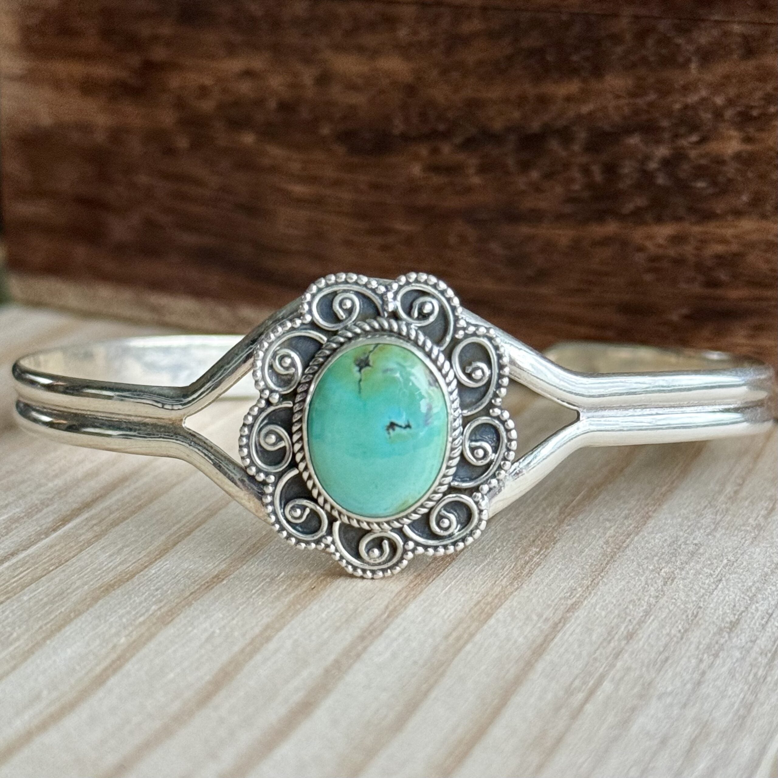 Armband | Sterling zilver & turkoois image 2
