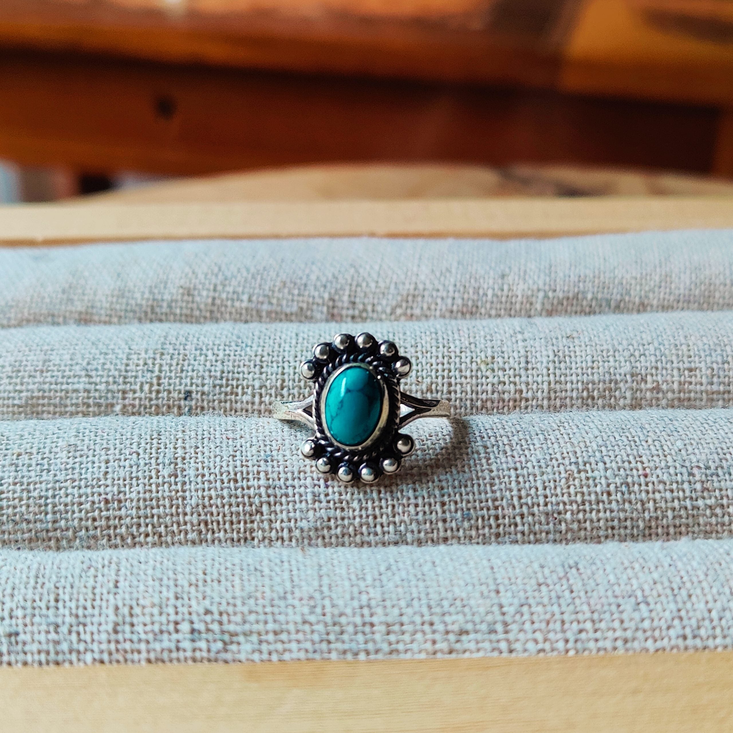 Ring | Sterling zilver & turkoois | maat 17,25 image 3