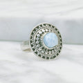 Ring | Sterling zilver & larimar | maat 15,5 image 0