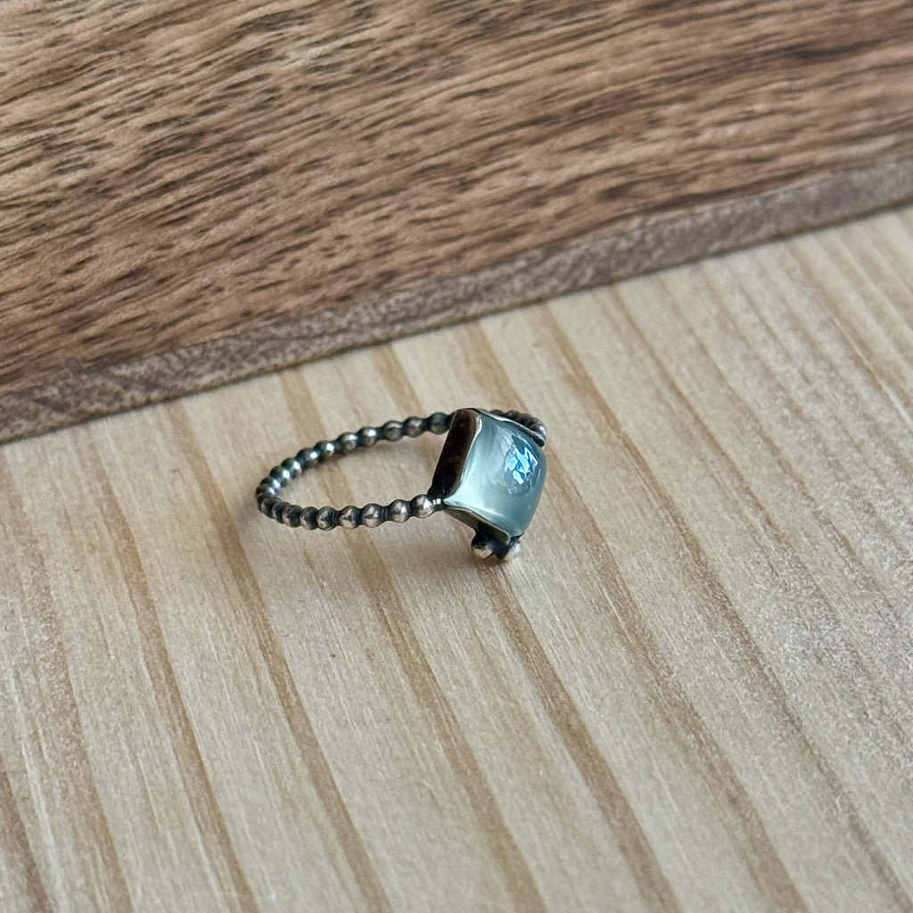 Ring sterling zilver & chalcedoon | maat 16,25 | BY AIS image 1