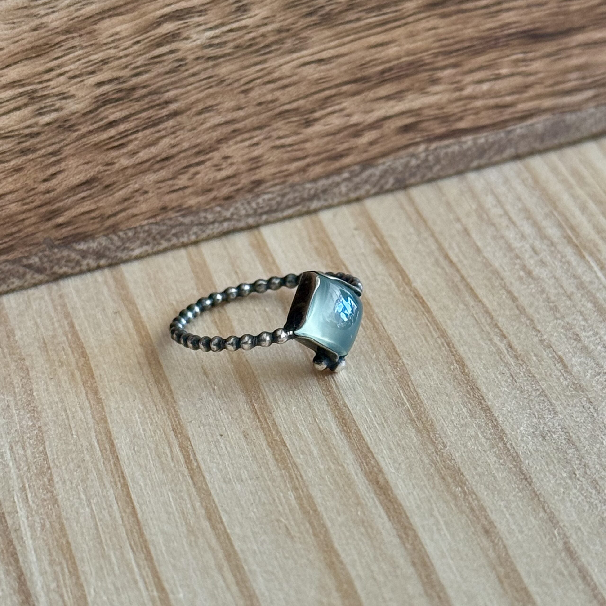 Ring sterling zilver & chalcedoon | maat 16,25 | BY AIS image 1