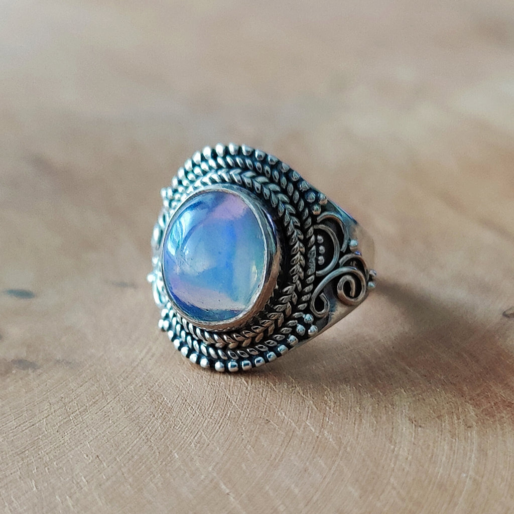 Ring | Sterling zilver & opaal | maat 17 image 5