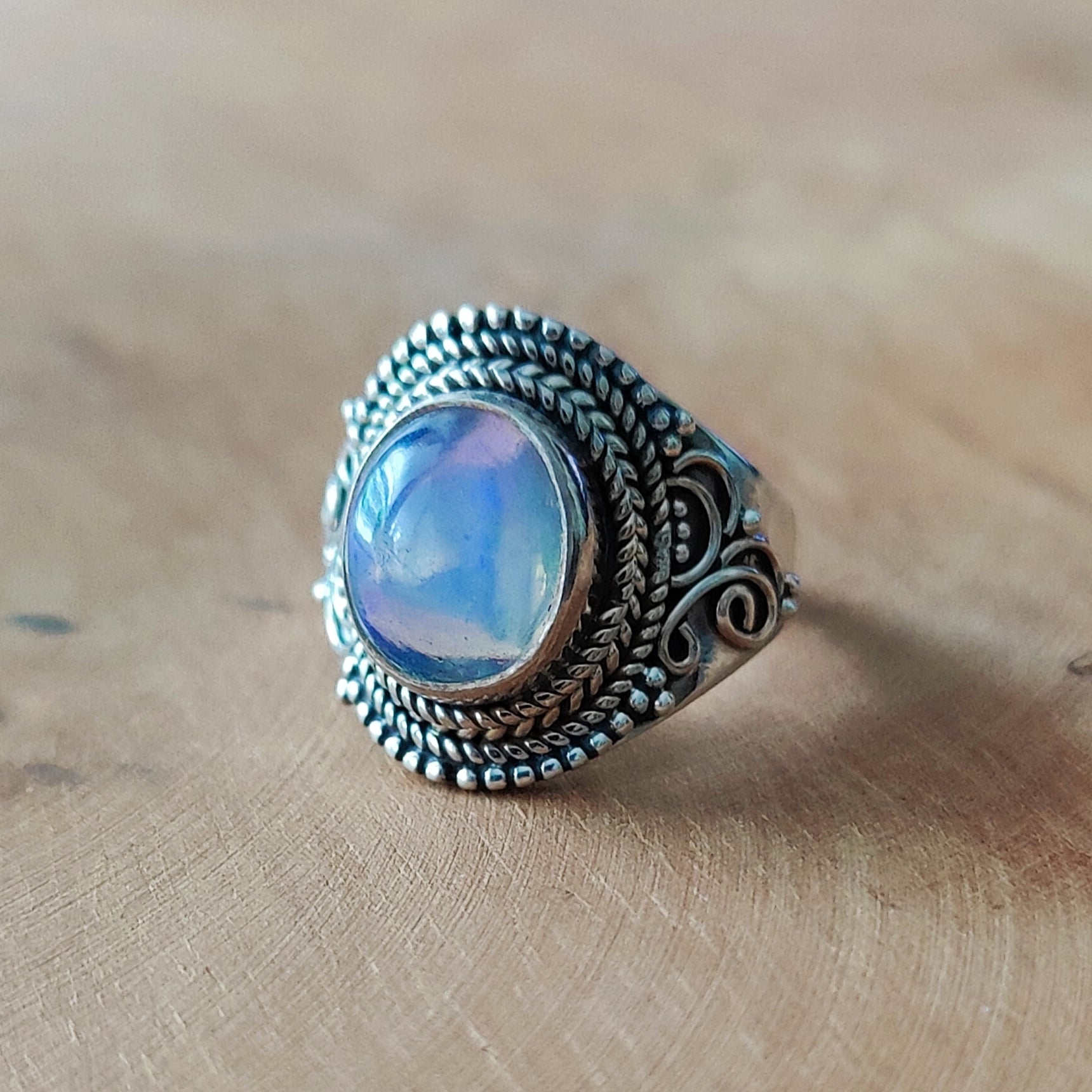 Ring | Sterling zilver & opaal | maat 17 image 5