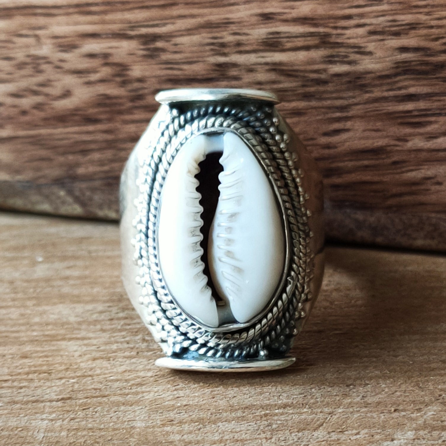 Ring | Sterling zilver & cowrie schelp image 3