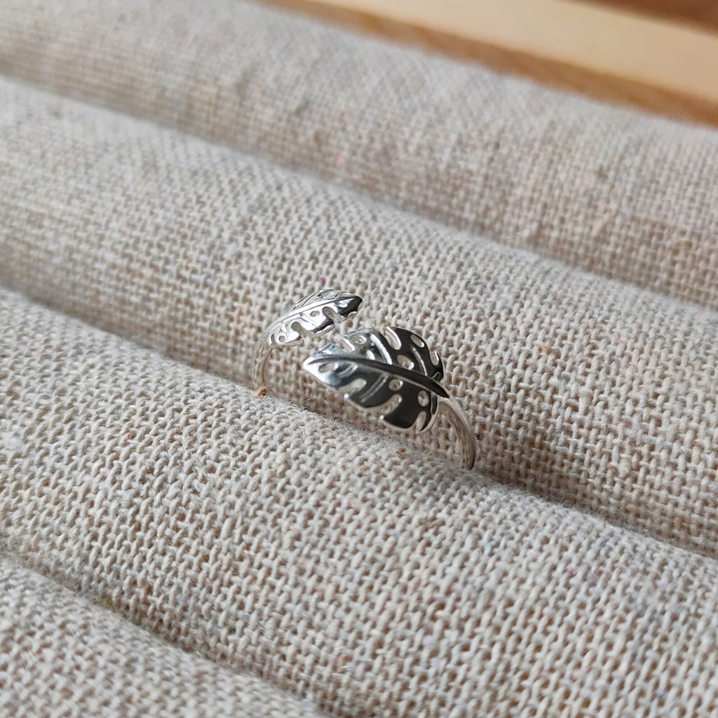 Ring Monstera | Sterling zilver image 2