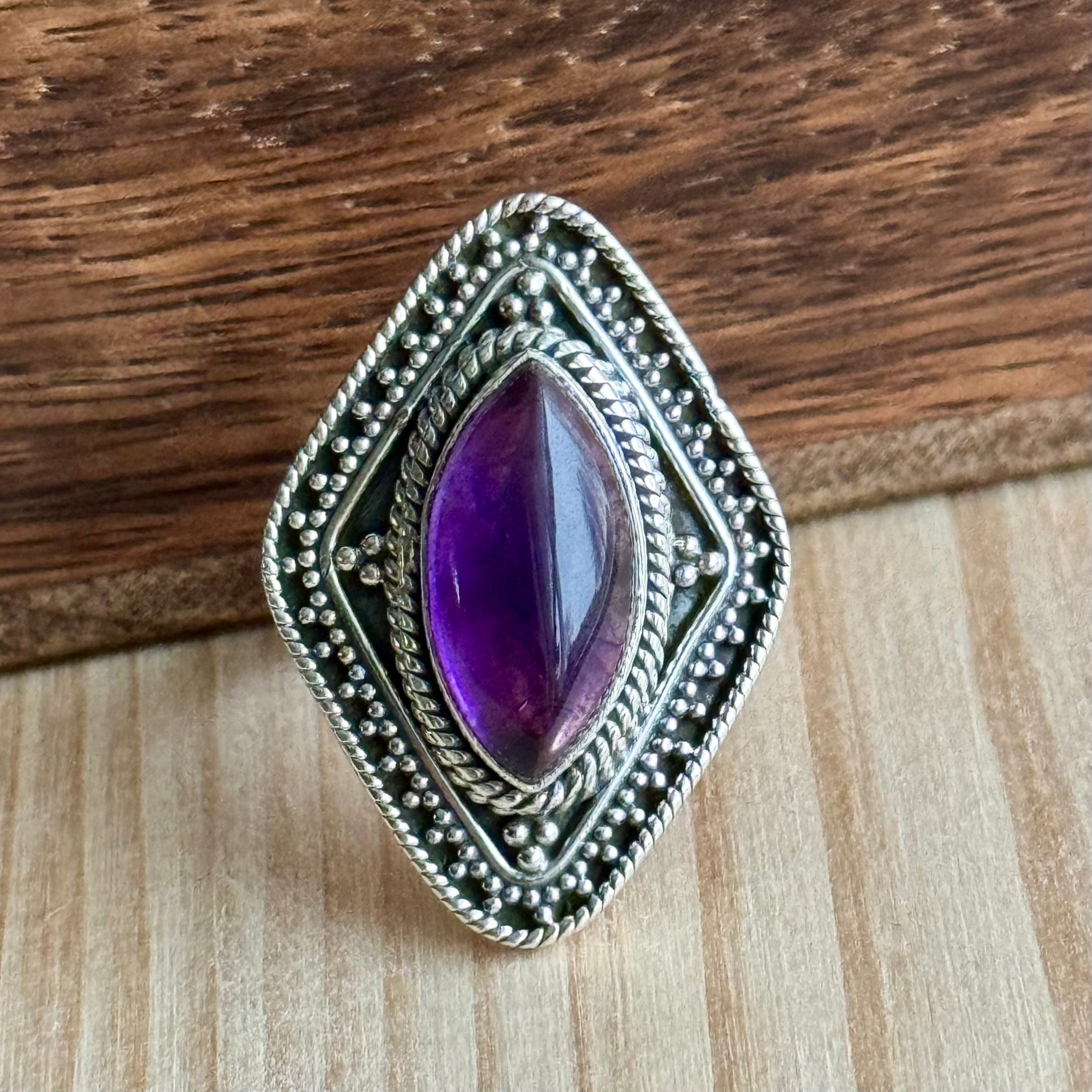 Ring | Sterling zilver & amethist image 2
