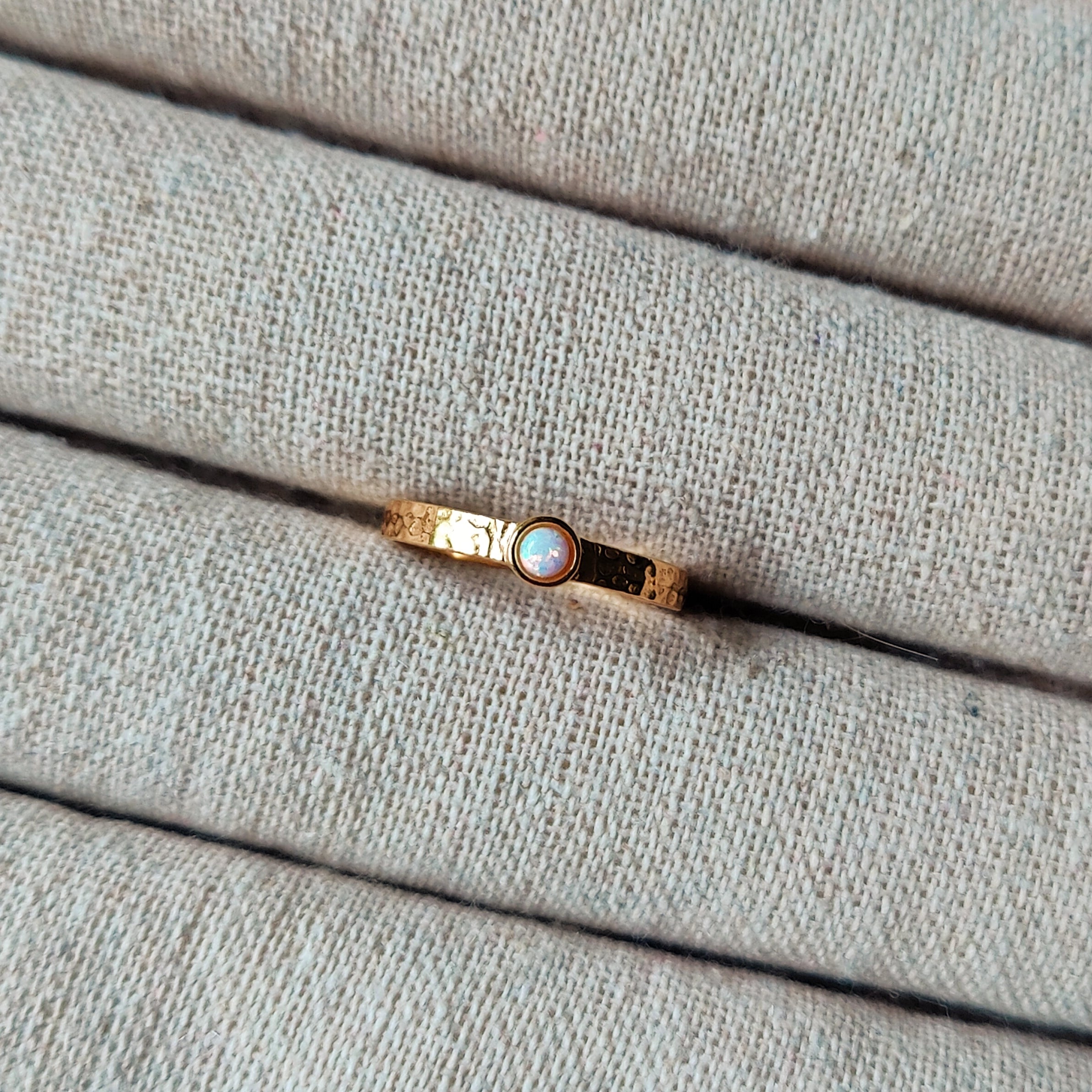 Ring Gede | 14K verguld sterling zilver & opal image 3