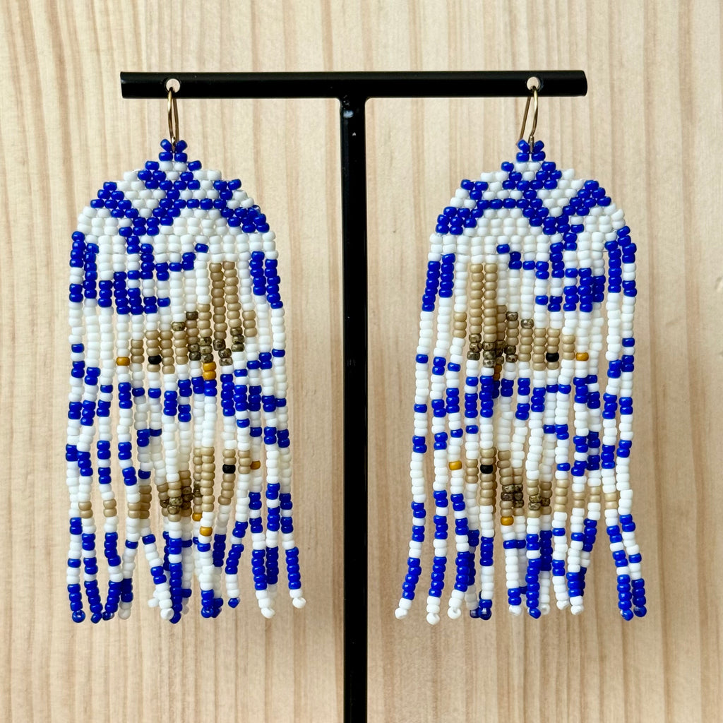 Oorbellen Two little birds | Handbeaded | BY AIS image 1