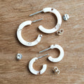 Hoops Carmen | Sterling zilver | soft pink image 0