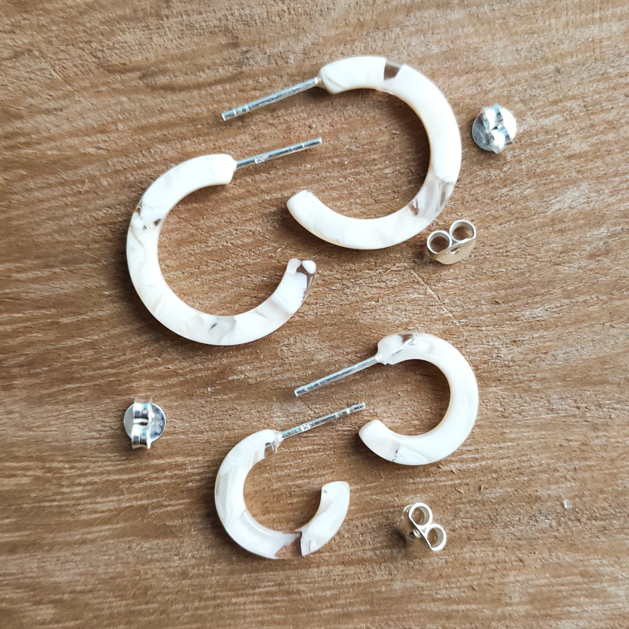 Hoops Carmen | Sterling zilver | soft pink image 0