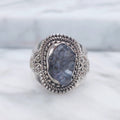 Ring | Sterling zilver & tanzaniet | maat 17,5 image 0