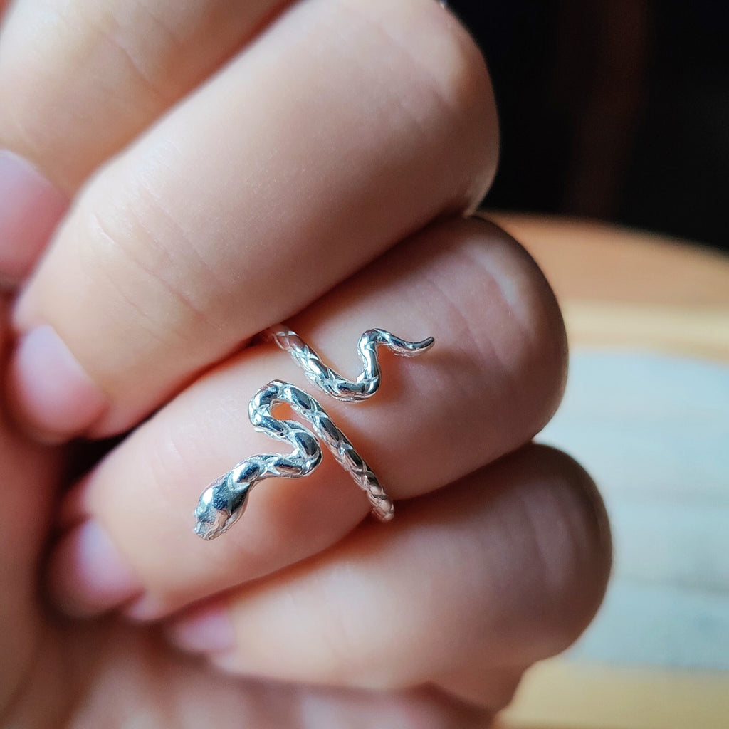 Ring Serpiente light | Sterling zilver | verstelbaar image 2