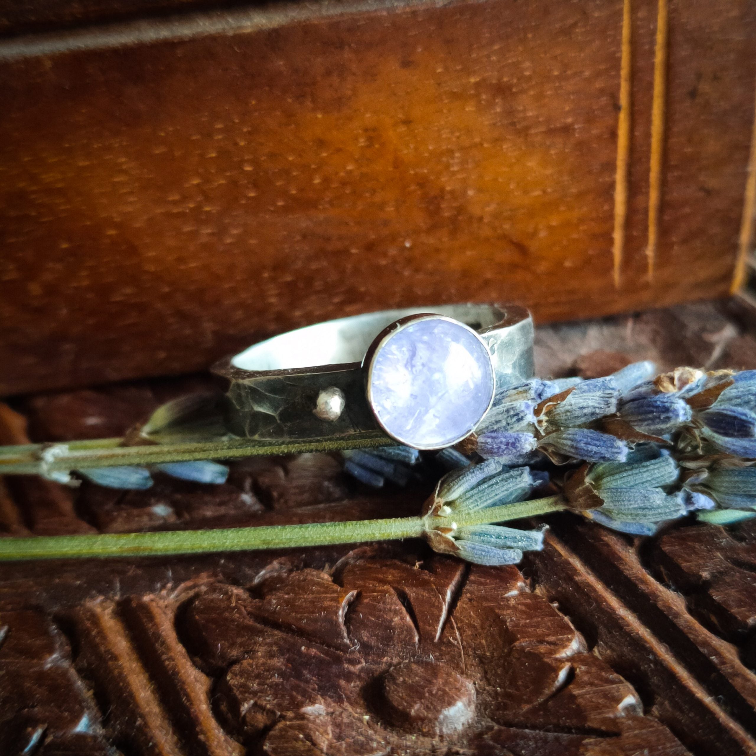Ring sterling zilver & tanzaniet | maat 18,25 | BY AIS image 6