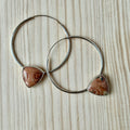 Hoops | Sterling zilver & jaspis | BY AIS image 0